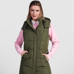 Γυναικείο γιλέκο με επένδυση και αφαιρούμενη κουκούλα.